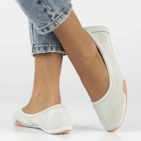 Leather ballerinas Filippo DP3681/25 WH white