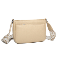 Beige shoulderbag night petal