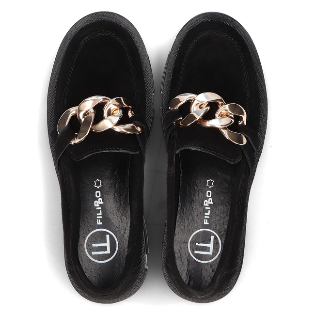 Leather shoes Filippo DP3221/21 BK S black