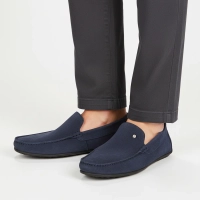 Leather loafers Filippo MP923/26 BL Blue