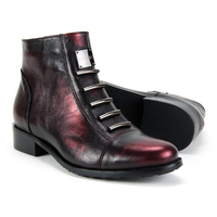 Botki EKSBUT 66-4088-F95-1G bordo/czarny