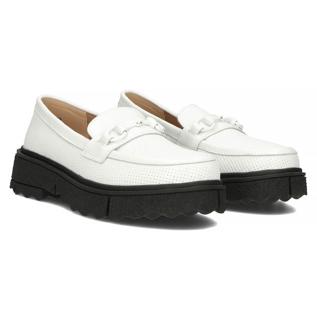 Leather shoes Filippo DP4196/22 WH white