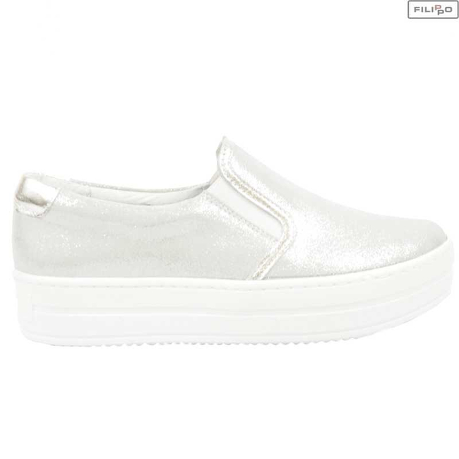 Sneakers FILIPPO 446s white satin 8023202