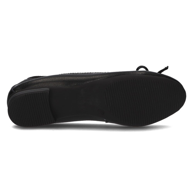 Leather ballerinas Filippo DP631/21 BK black