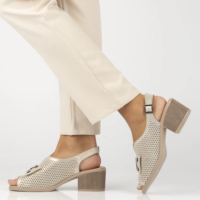 Leather sandals Filippo DS6033/25 GO gold