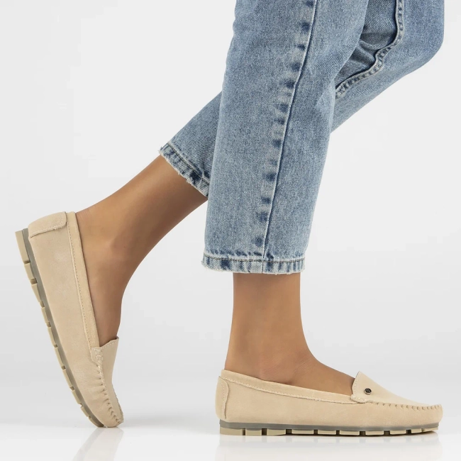 Leather loafers Filippo DP2037/24 BE beige