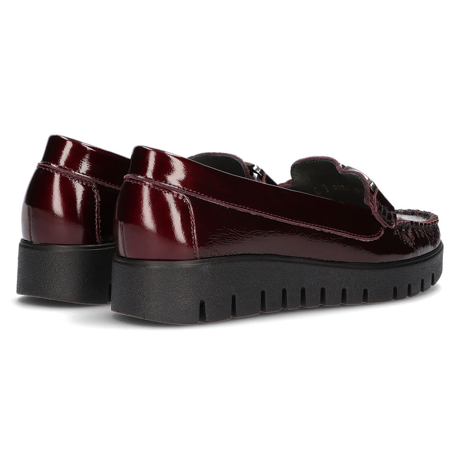 Leather loafers Filippo 10134 burgundy