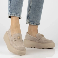 Leather shoes Filippo DP6844/25 BE beige