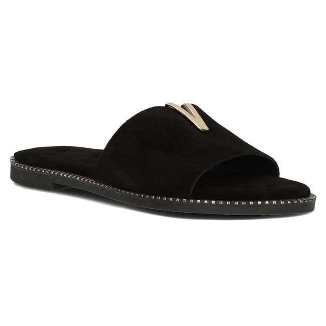 Leather Slippers Filippo LH-200 black