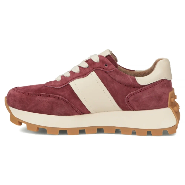Leather sneakers Filippo DP7112/25 BG maroon