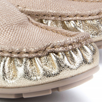 Mokasyny Lemar 10058 Krysztalki Zloto + Roma Zloto