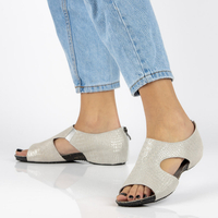 Skórzane sandały Filippo DS071/19 BE beżowe