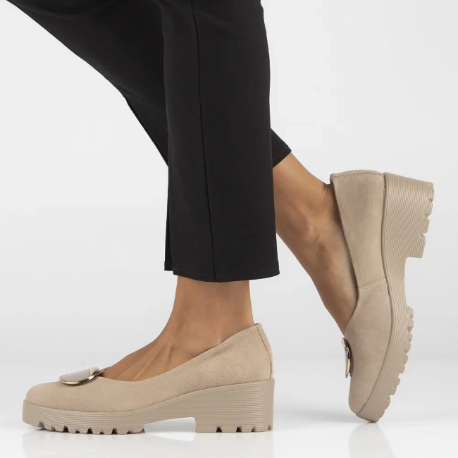 Leather shoes Filippo DP4569/23 BE beige