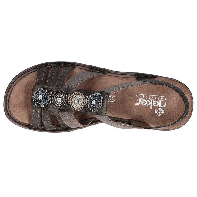 Sandały Rieker 608G9-45 Grey
