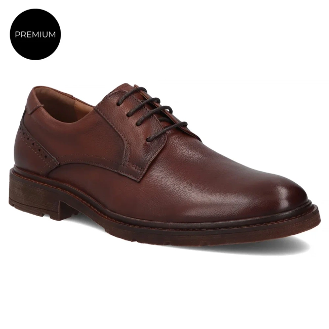 Skórzane półbuty Filippo MP8013/26 BR brązowe