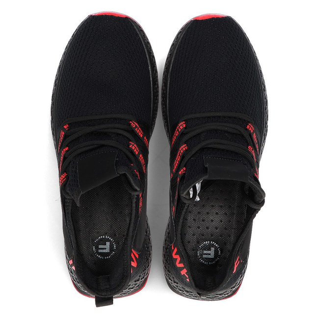 Sneakersy męskie Filippo MTN1480/21 BK RD czarne