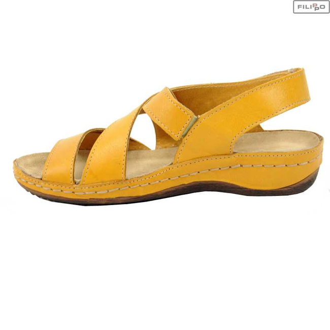 Sandals KACPER 2-2510 k.138 yellow 8022577