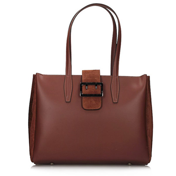 Handbag Toscanio Leather B101 red