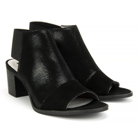 Sandals Nessi 80706 Black Lizaro + Black