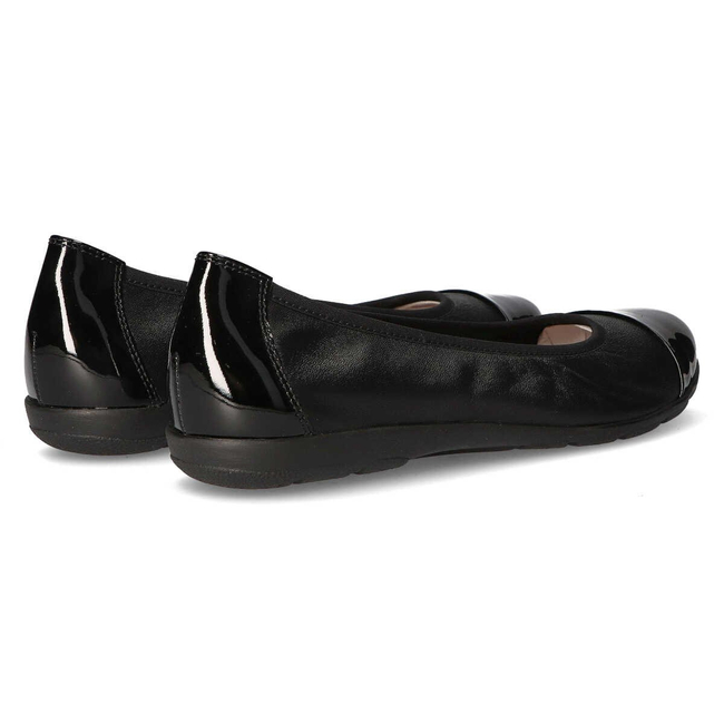 Skórzane baleriny Caprice 9-22152-25 019 czarne