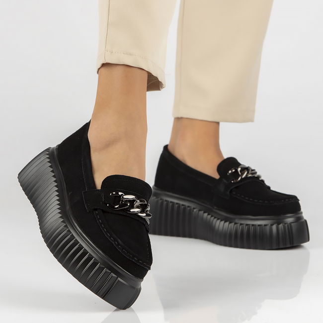 Leather shoes Filippo DP4450/23 BK black