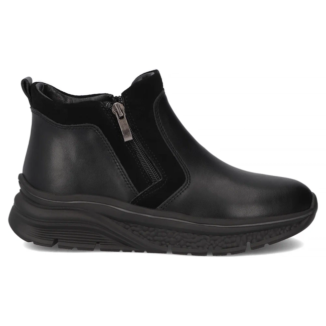 Leather ankle boots Filippo DBT7292/25 BK black