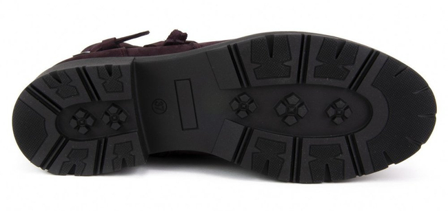 Trzewiki Eksbut 68-5196-I55-1G Bordo Nubuk