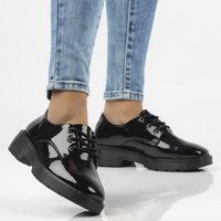 Skórzane półbuty Filippo DP3934/22 BK czarne