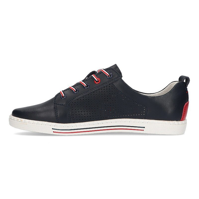 Leather shoes Filippo DP008/21 NV navy blue