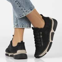 Półbuty Rieker 45973-00 czarne