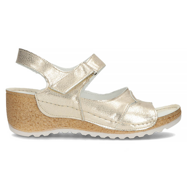 Leather sandals Filippo 50086 gold