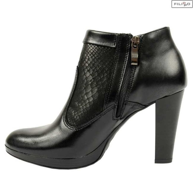 Ankle boots FILIPPO 413s black python 8021214