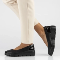 Leather shoes DP6162/24 BK black