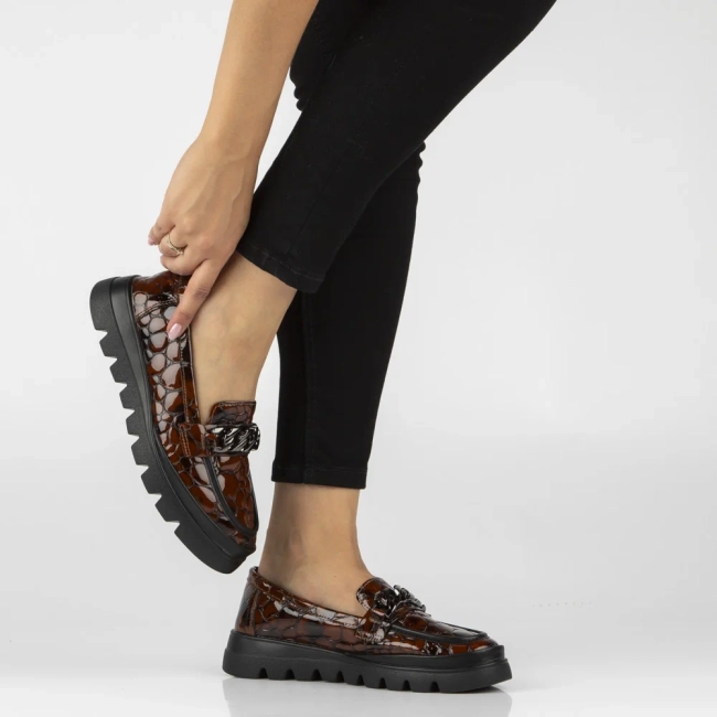 Leather shoes Filippo DP8004/26 BR brown
