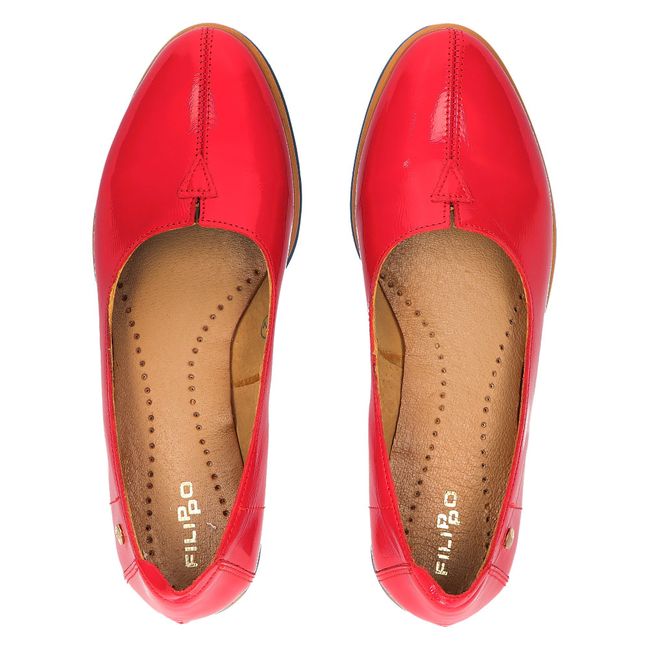 Leather shoes Filippo 05035 Red