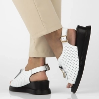 Leather sandals Filippo DS6873/25 WH white