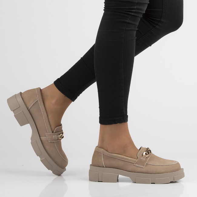 Leather shoes Filippo DP3221/22 BE beige