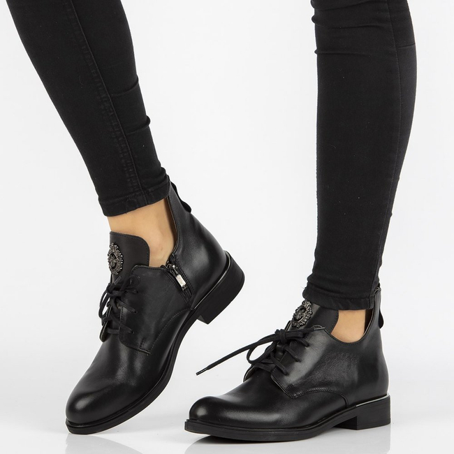 Leather boots Filippo 30055 black