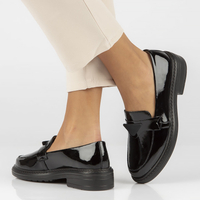 Leather shoes Filippo DP4523/23 BK L black