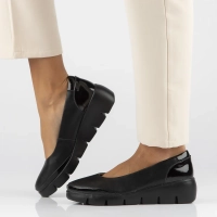 Leather shoes DP6162/24 BK black