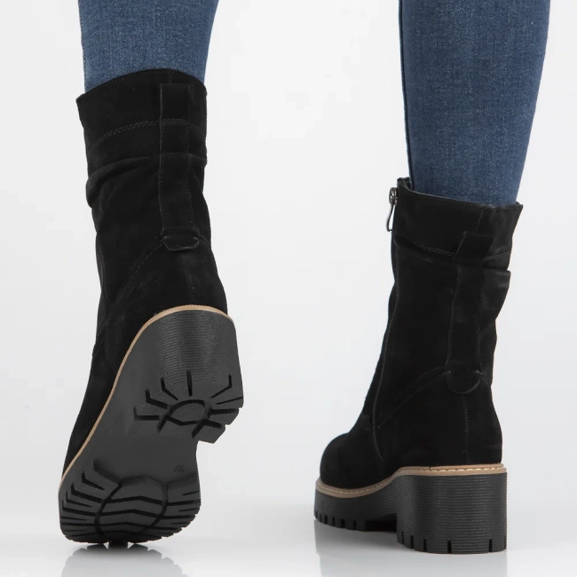 Leather ankle boots Filippo DBT6402/26 BK black