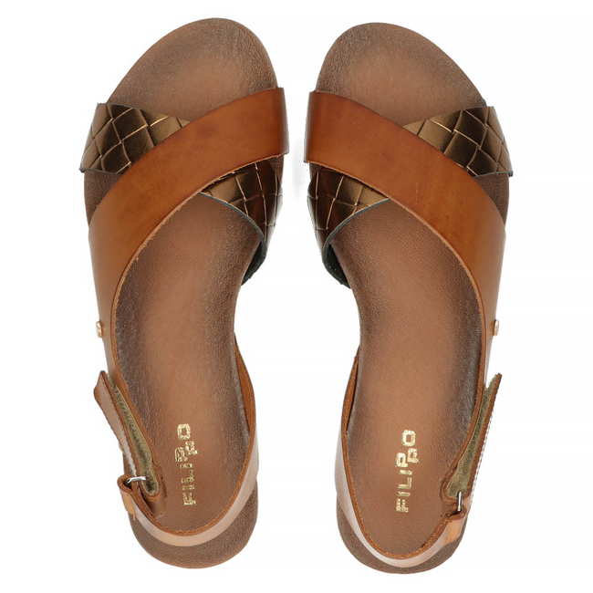 Leather sandals Filippo 40141 brown
