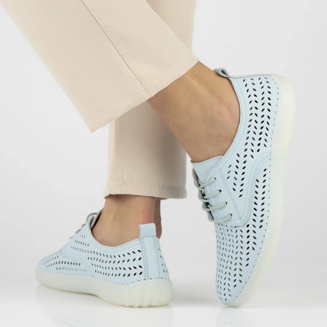 Leather shoes Filippo DP6064/24 BL blue