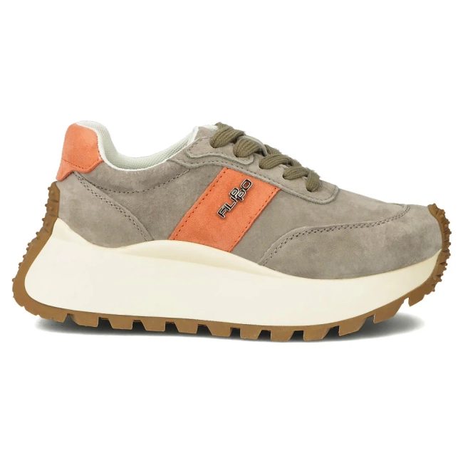 Skórzane sneakersy Filippo DP6785/25 KH OR khaki