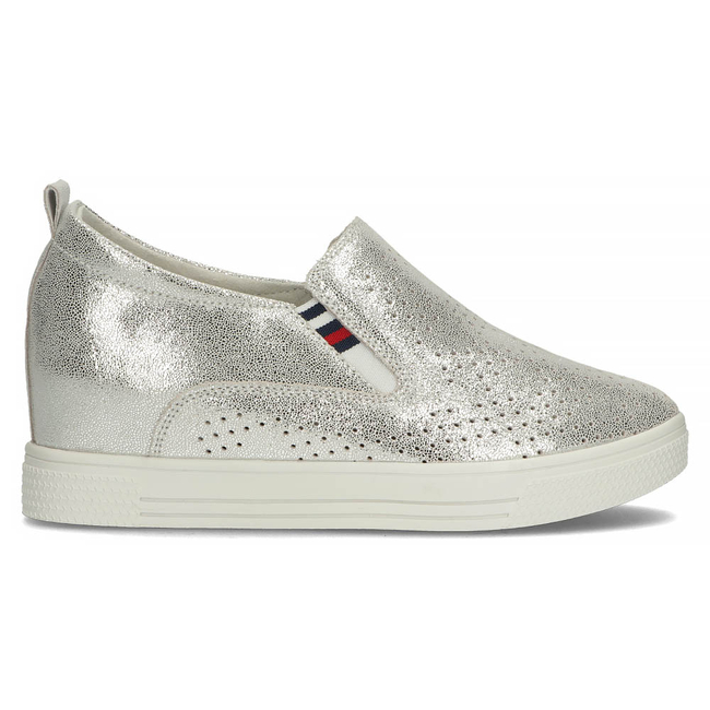 Leather shoes Filippo DP1356/22 SI silver