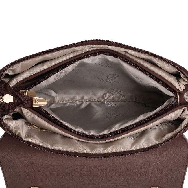 Dark brown handbag Haz