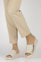 Skórzane klapki Filippo DK4402/23 BE beżowe