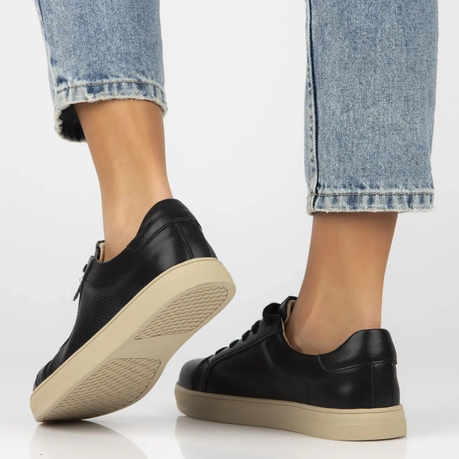 Leather shoes Filippo DP6808/25 BK black