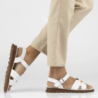 Leather sandals Filippo DS7031/25 WH white