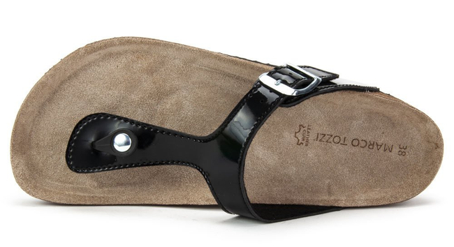 Japonki Marco Tozzi 2-27400-22 018 Black Patent